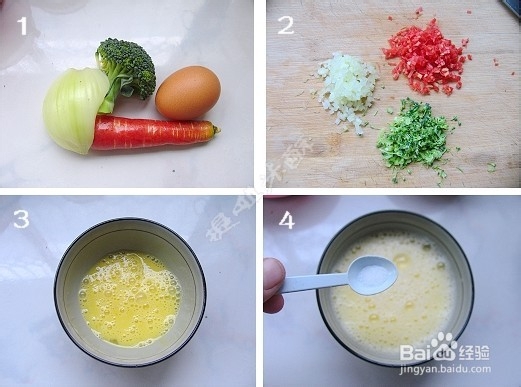 蔬菜与蒸蛋完美结合-给宝宝简单营养的味道