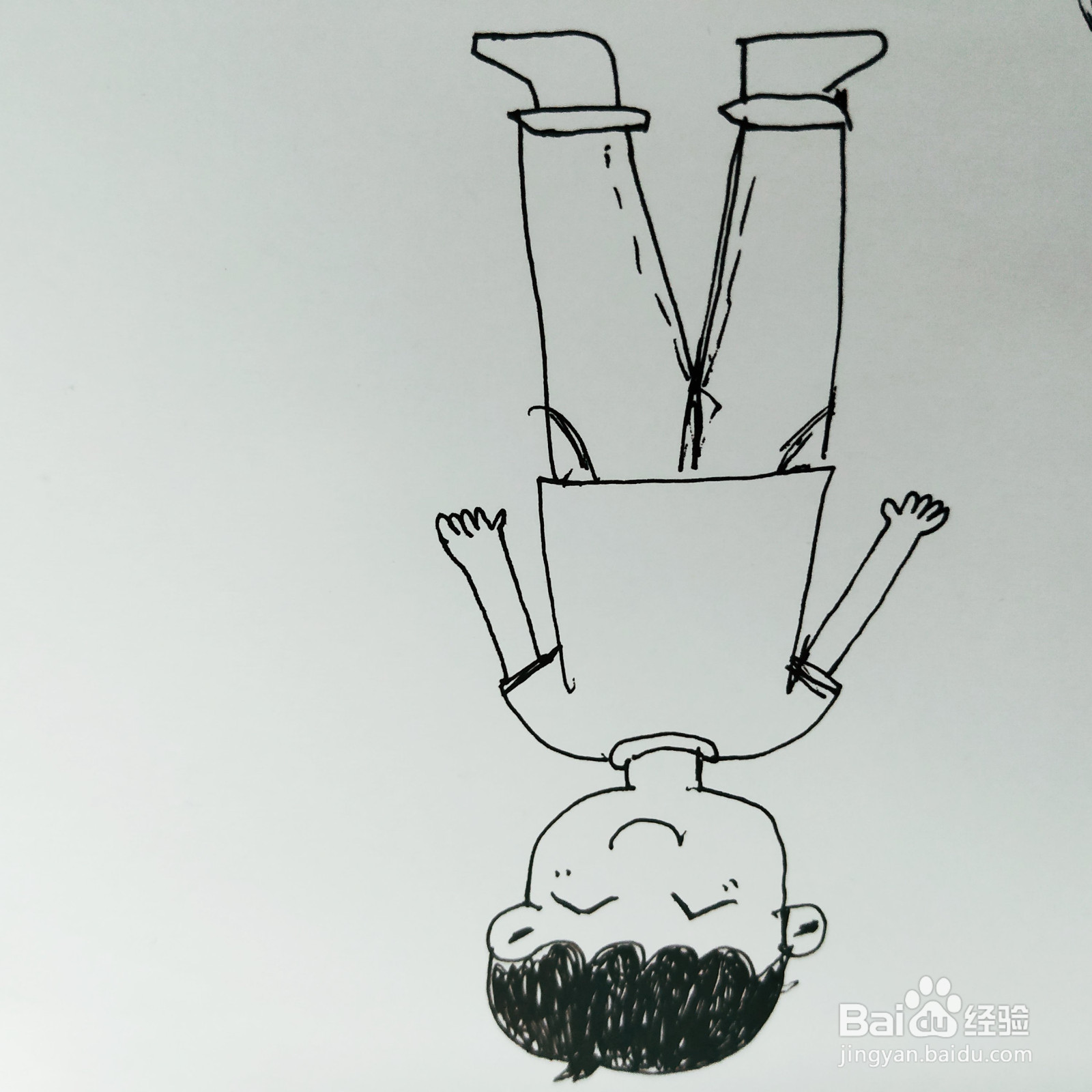 怎么画一位瘦高的男生简笔画呢？