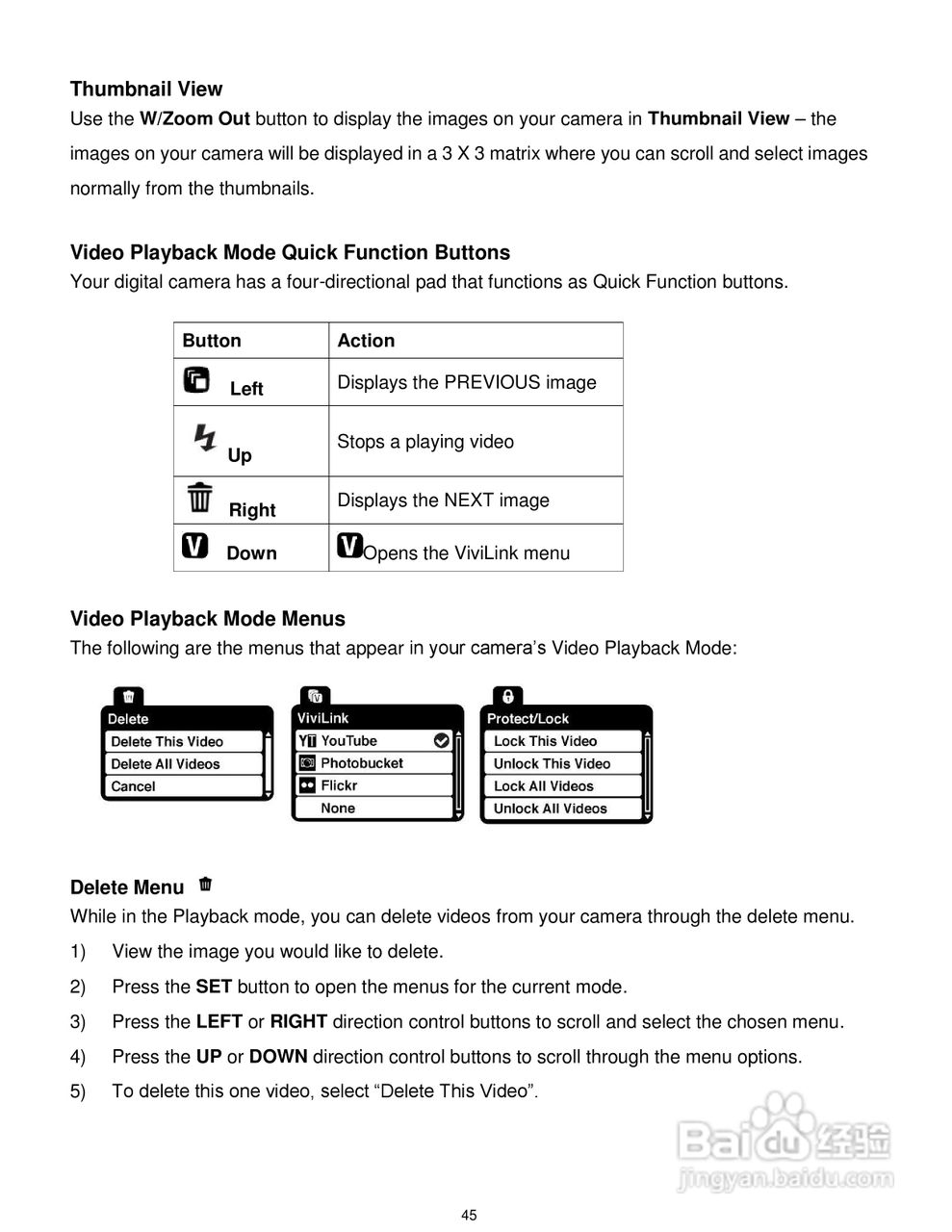 威达ViviCam T532数码相机使用说明书:[5]