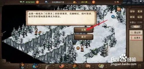 烟雨江湖红景天如何获得