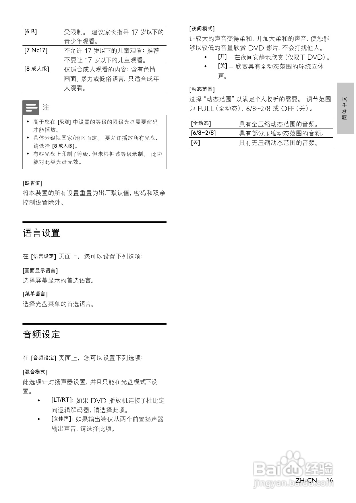 飞利浦MCD120/93 DVD微型影院使用说明书:[1]