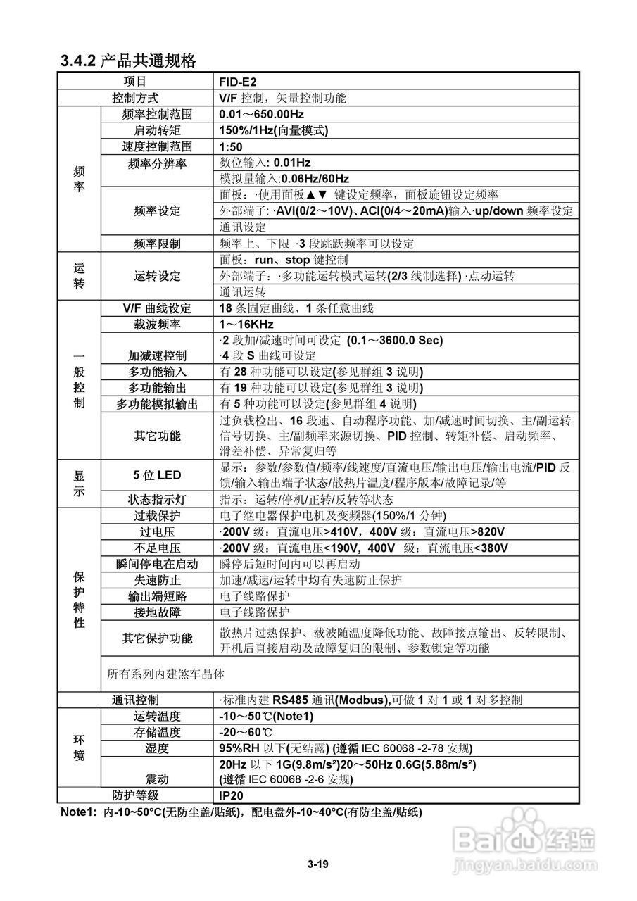 FATEK FID-E2-425-43变频器使用手册:[3]