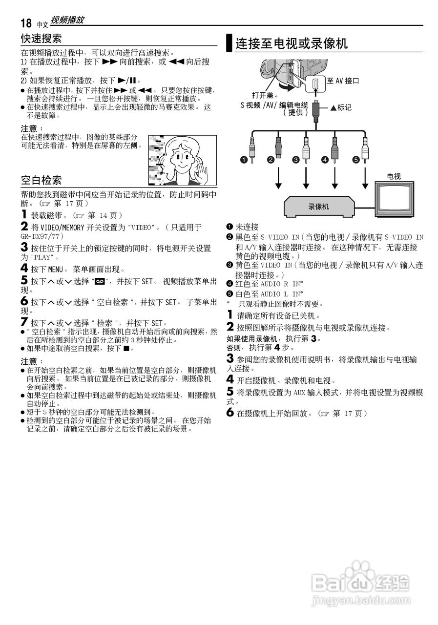 JVC GR-DX77AC数码摄像机说明书:[2]