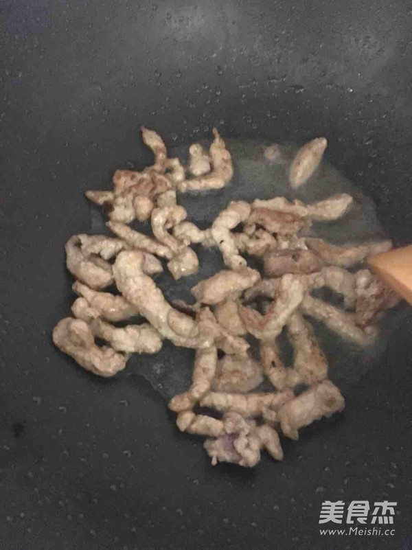 干煸肉丝杏鲍菇