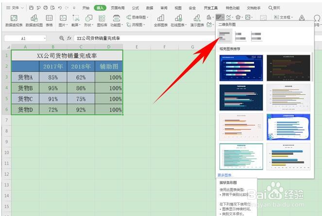 <b>Excel 表格技巧—如何制作业绩完成率滑珠图</b>