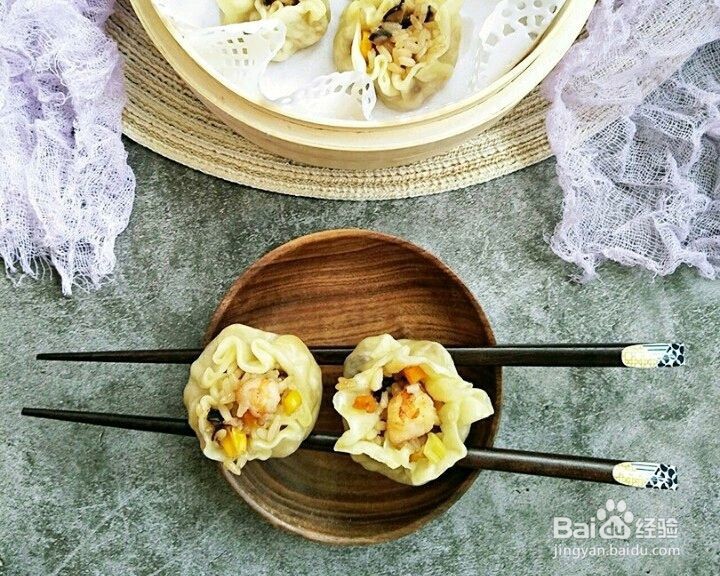 饺子皮做的虾仁烧麦的烹饪技巧