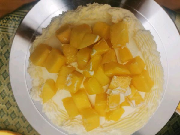 水果奶油裱花蛋糕