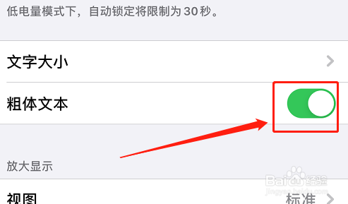 苹果手机如何设置粗体文本