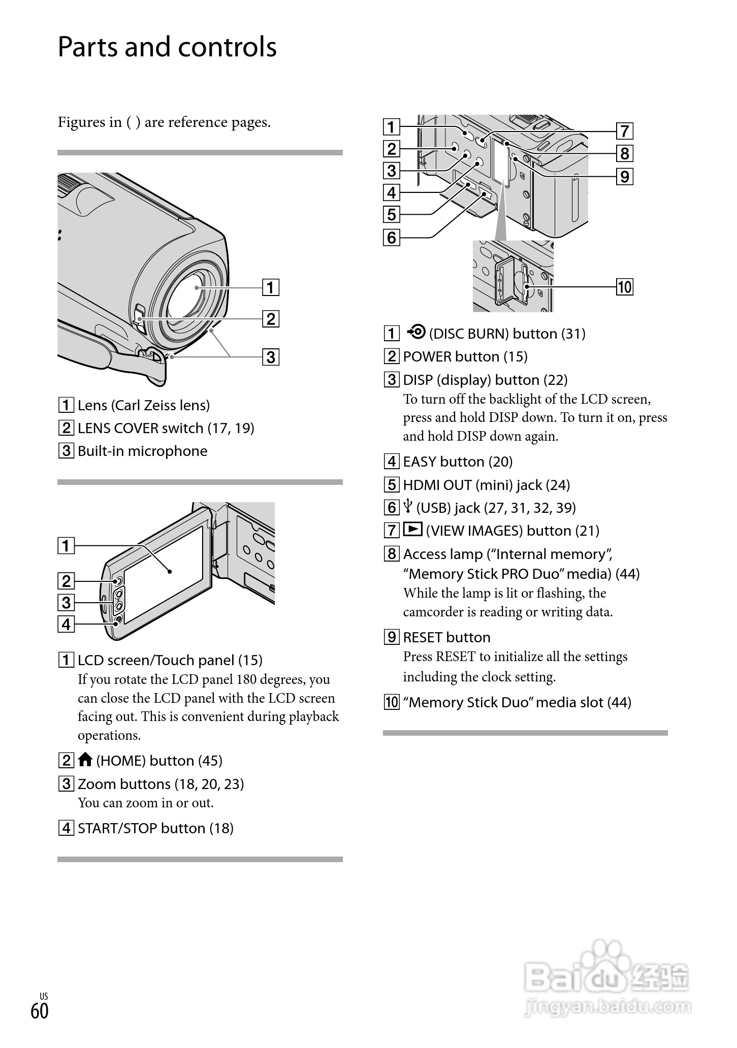 索尼HDR-CX100数码摄像机使用说明书:[6]
