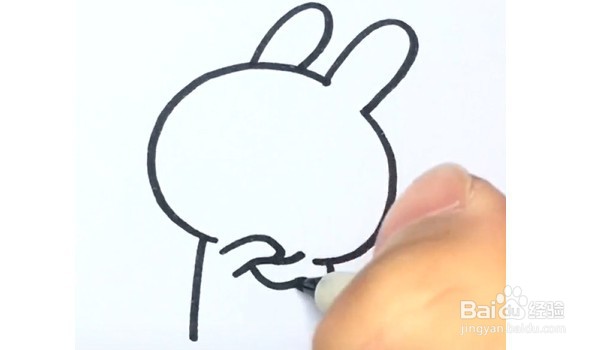 生气的兔子简笔画怎么画