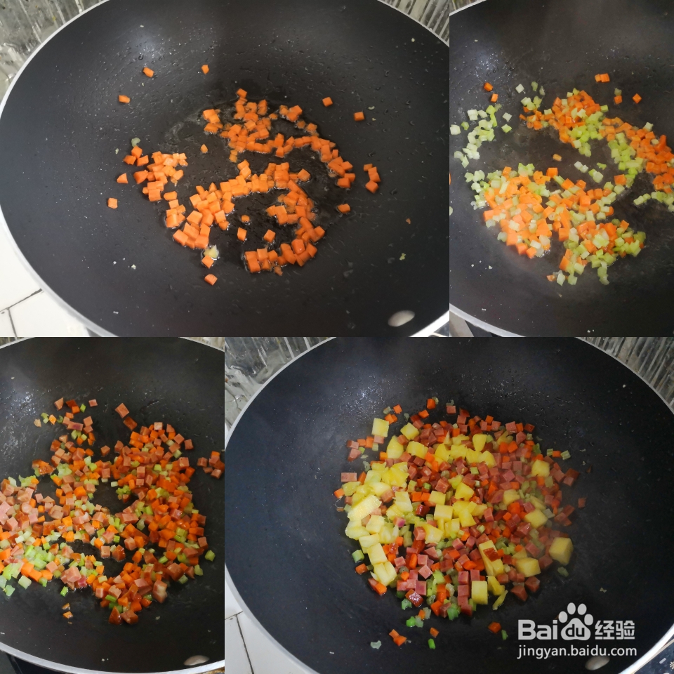 懒人菜谱黄金菠萝蛋炒饭好吃到停不下来
