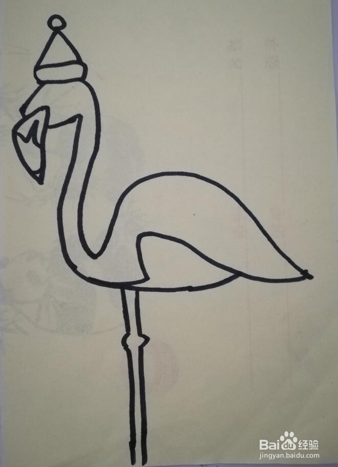 火烈鸟的画法 火烈鸟的简笔画
