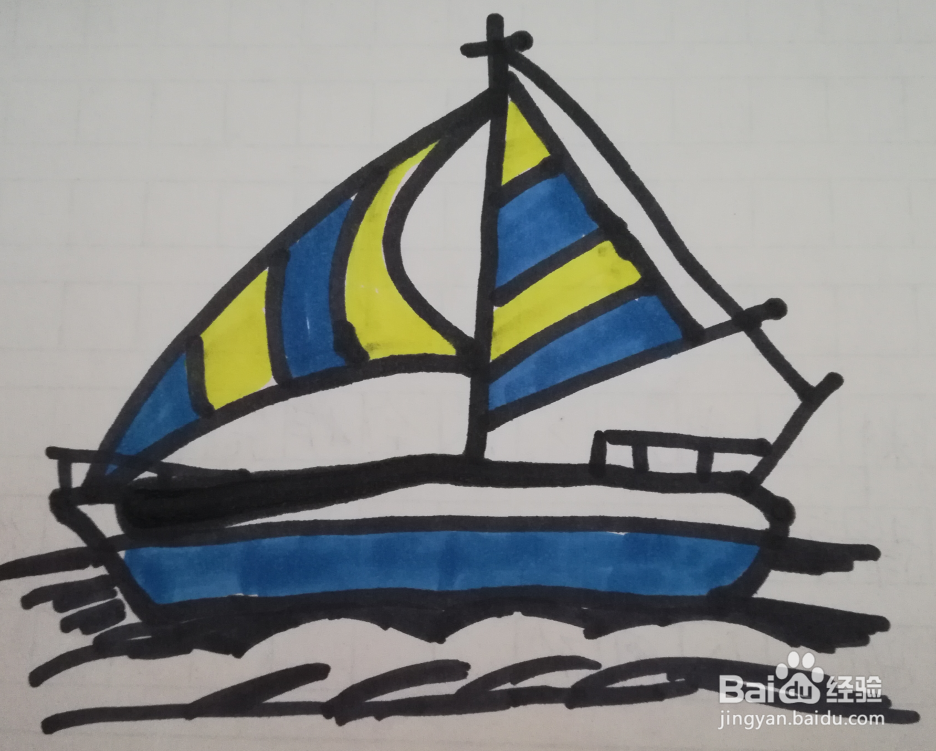 帆船的画法 帆船的简笔画