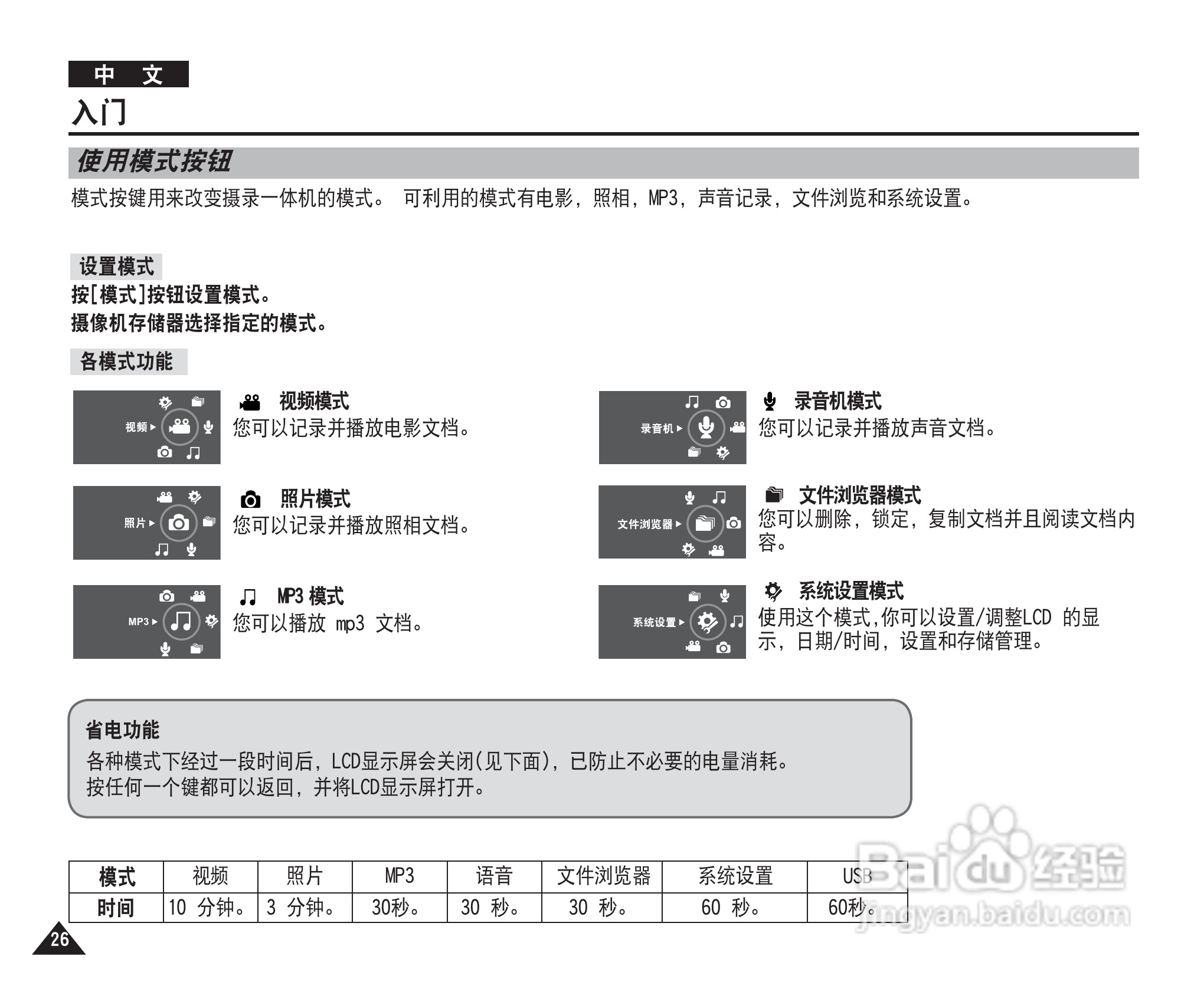 三星VP-MM11S(BL)摄录一体机使用说明书:[3]