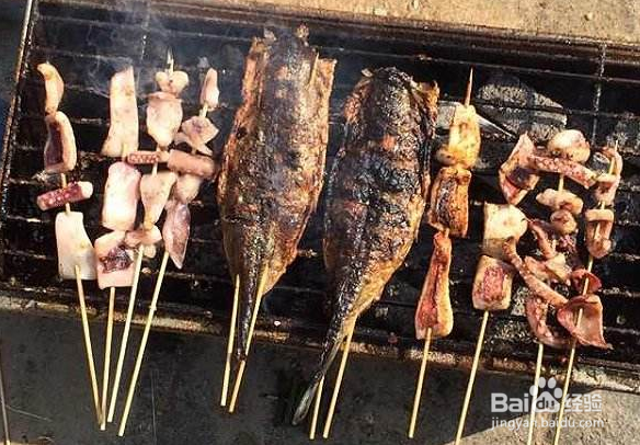 春游6-8人烧烤清单