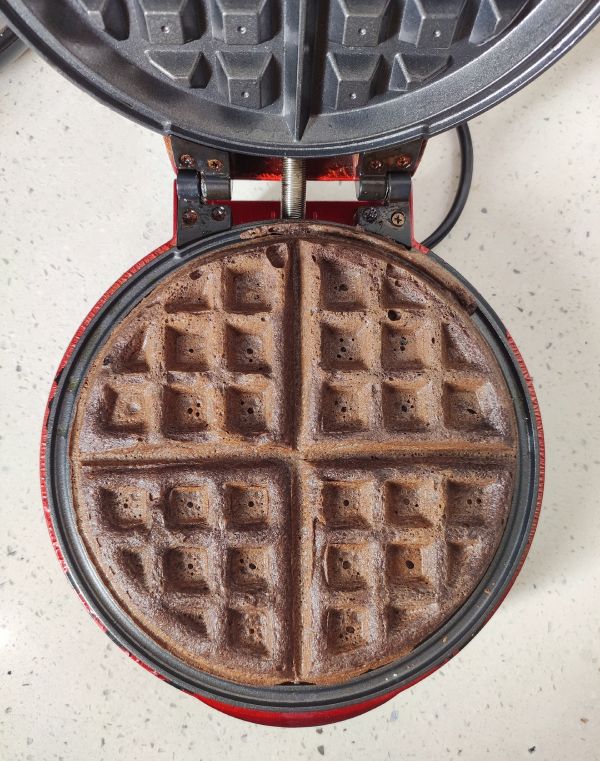 低碳可可华夫饼