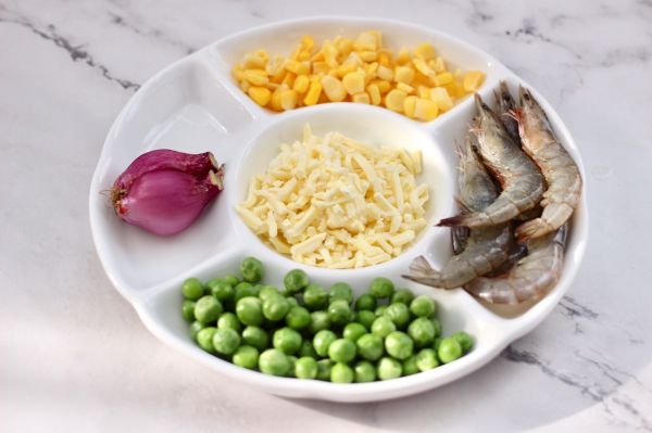 虾仁时蔬迷你披萨