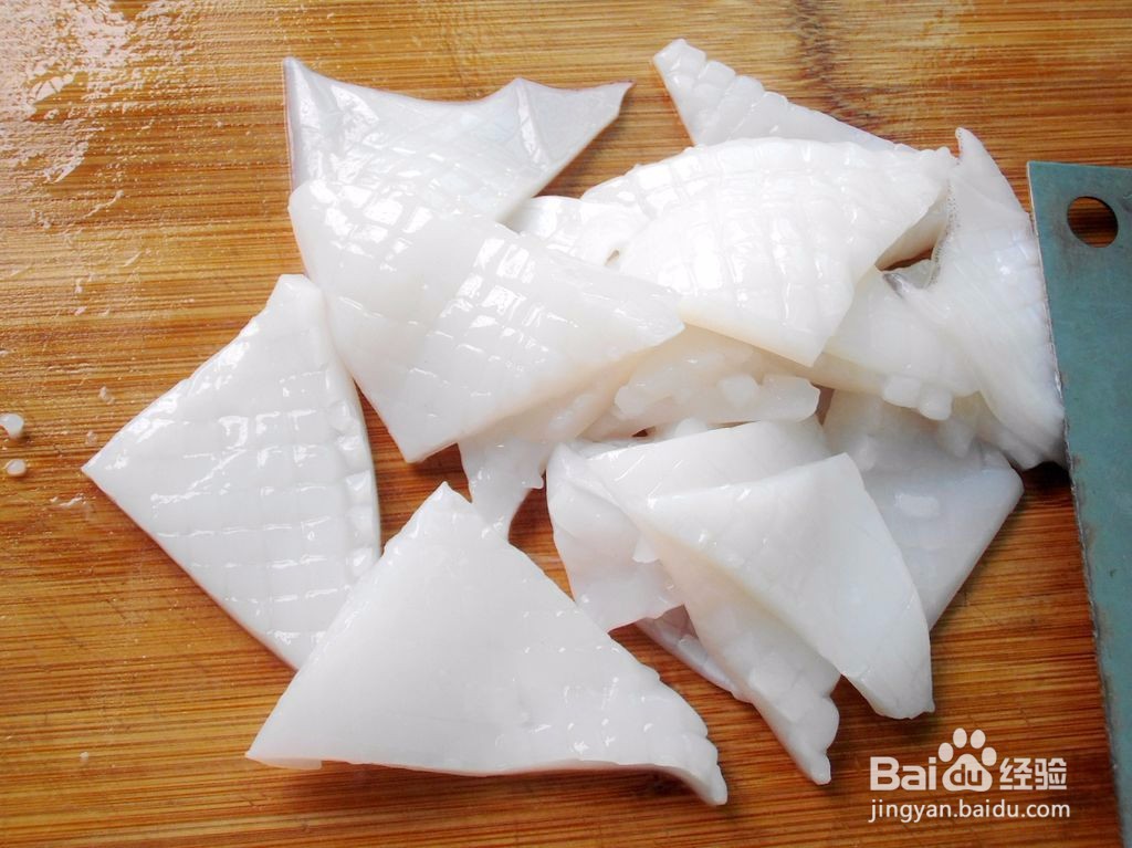 爆炒鱿鱼卷的做法