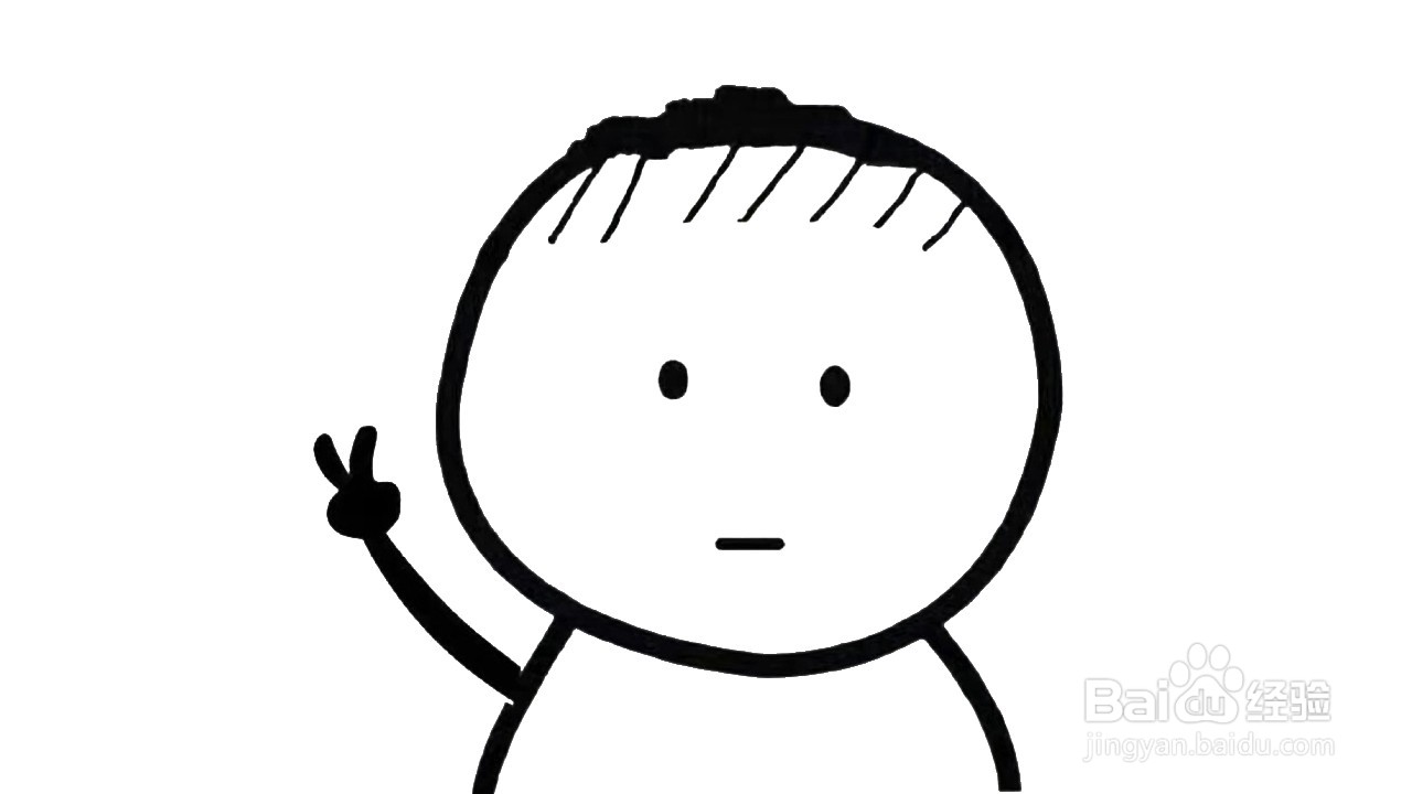 可爱萌娃简笔画