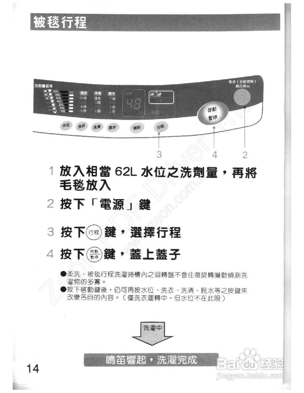歌林BW-909S型洗衣机使用说明书:[2]