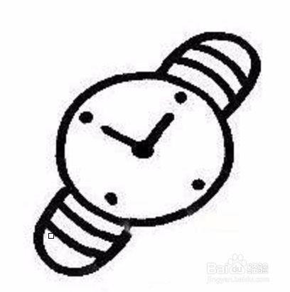 简笔画手表画法