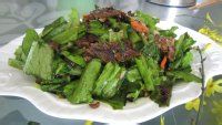 自制豆豉鲮鱼油麦菜