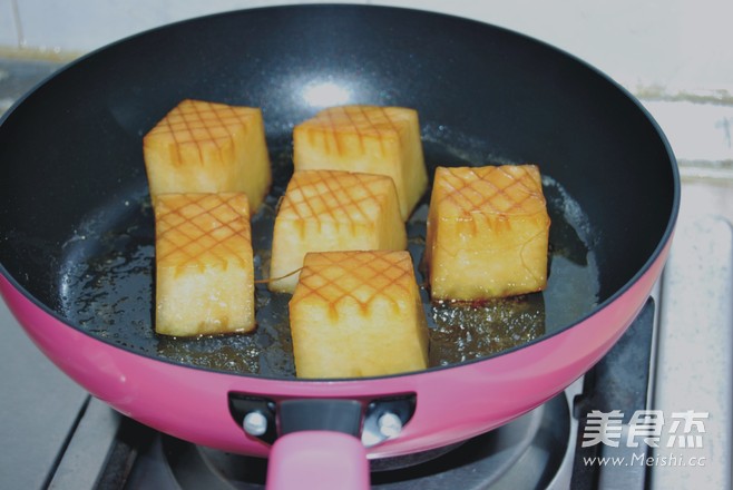 红烧冬瓜配干煎杏鲍菇