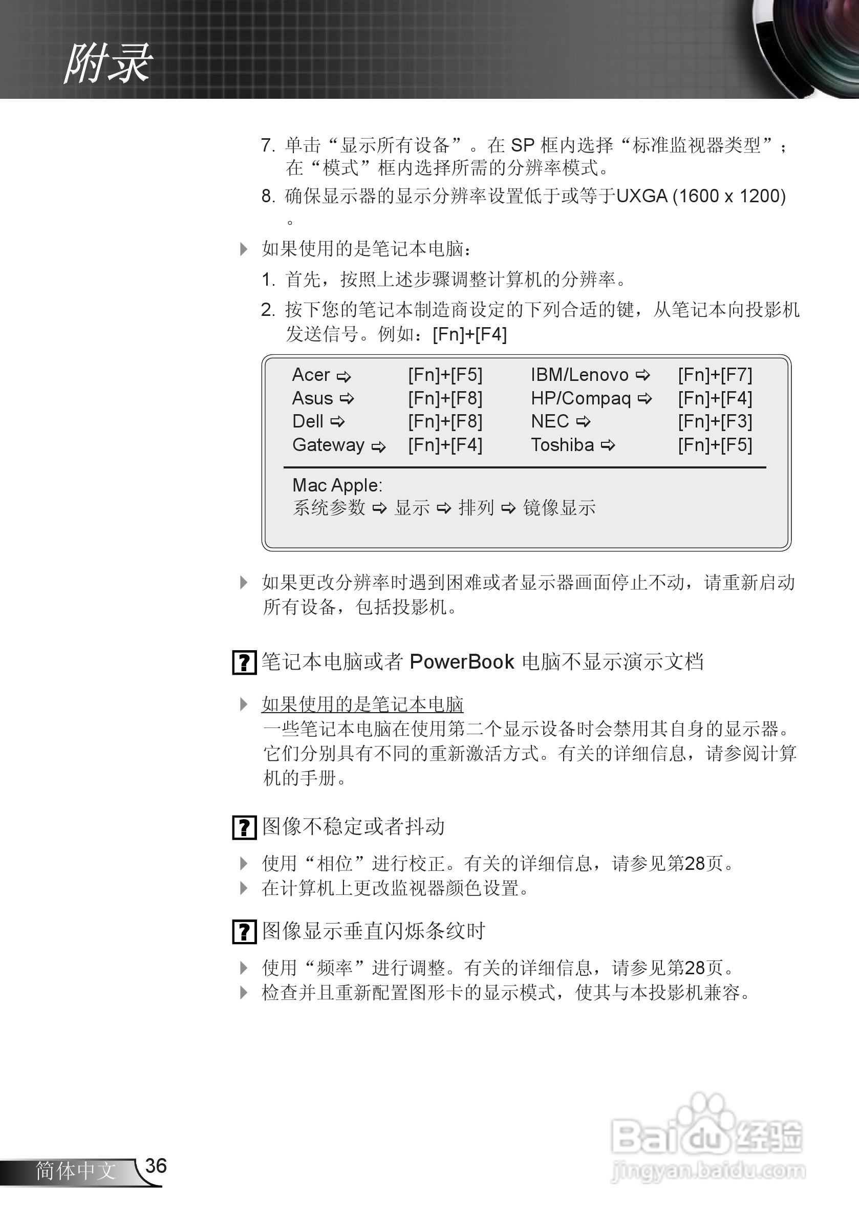 奥图码EX536L投影机使用说明书:[4]