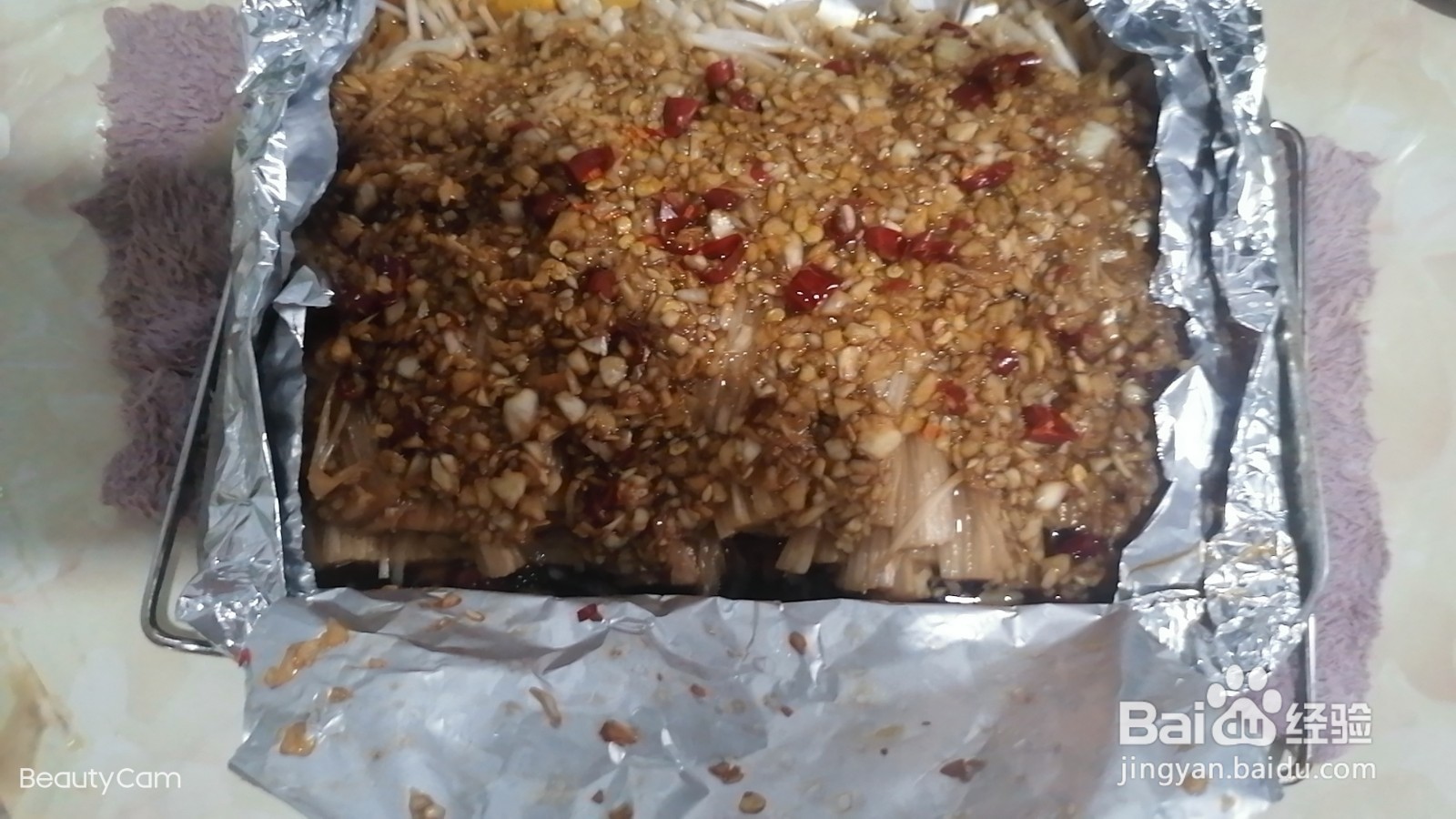 蒜蓉锡纸金针菇的做法