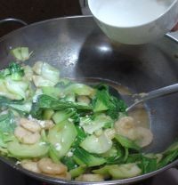 家常虾仁扒油菜新图文做法