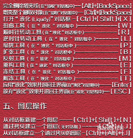 Photoshop快捷键大全