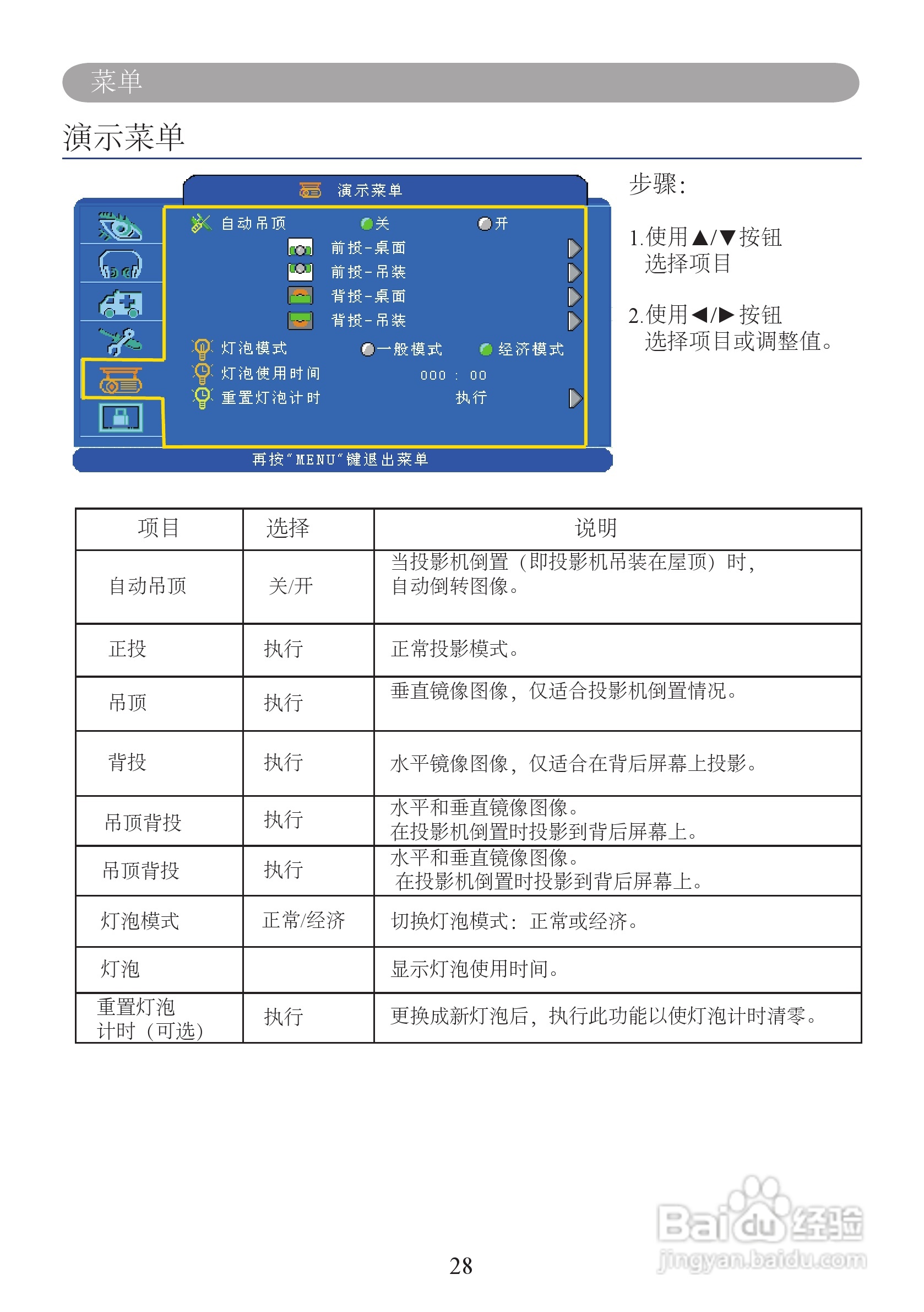 雅图ACTO LX610投影机使用说明书:[3]