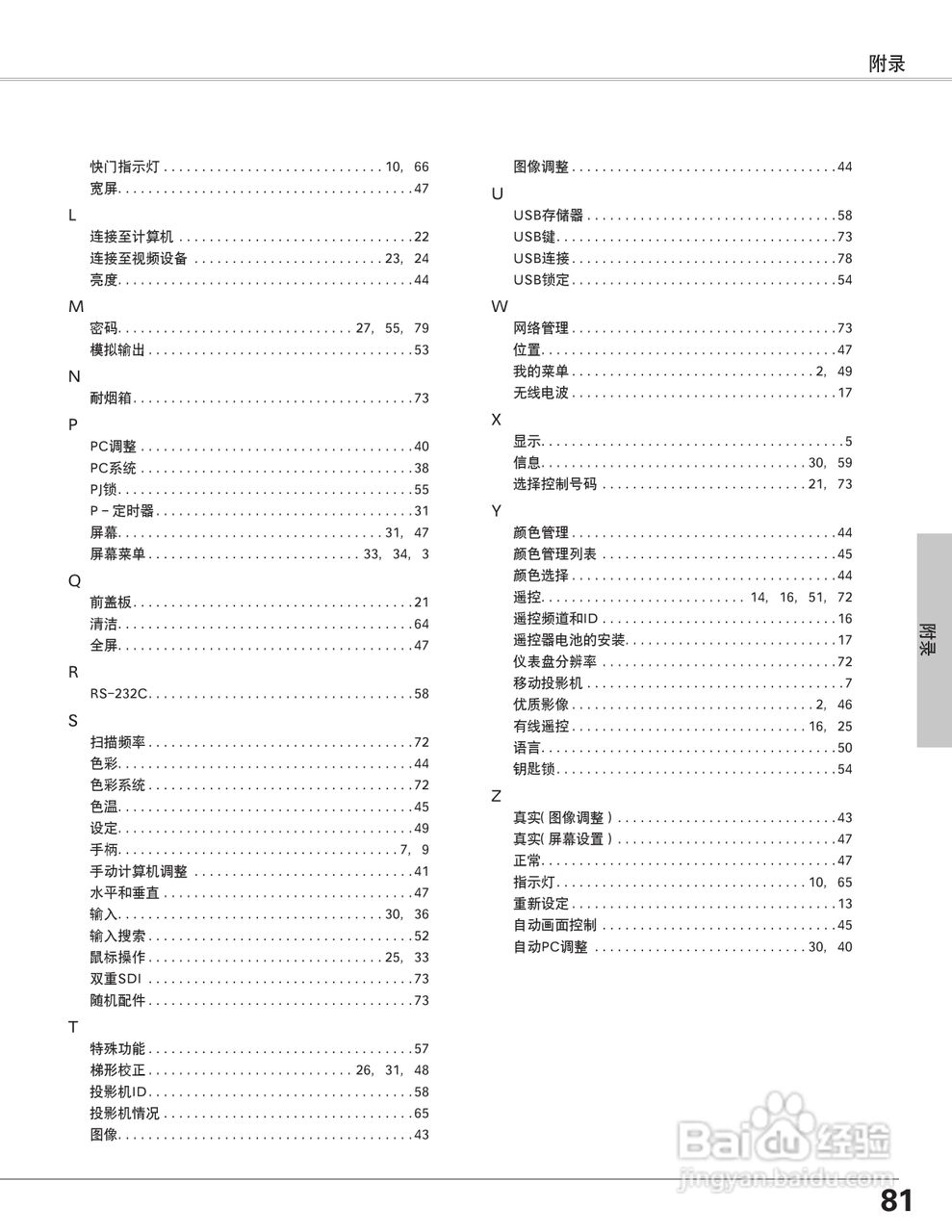 EIKI爱其 LC-X6A说明书:[9]