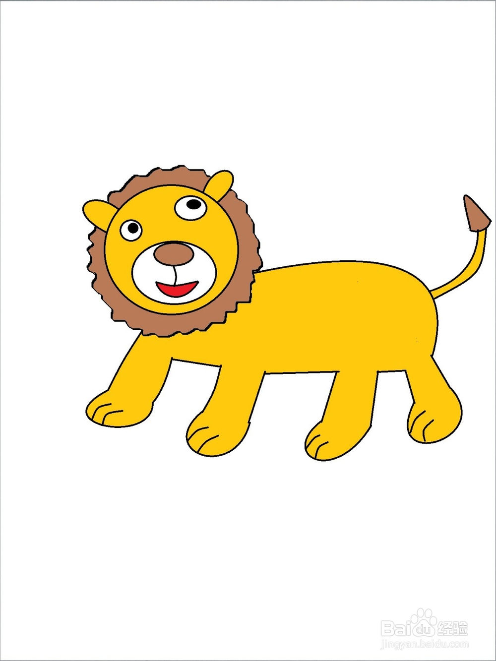 <b>可爱狮子的简单画法</b>