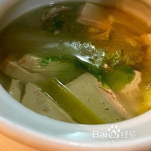 怎么做豆腐白菜鱼骨汤