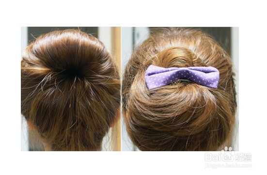 韩式花苞头扎法步骤