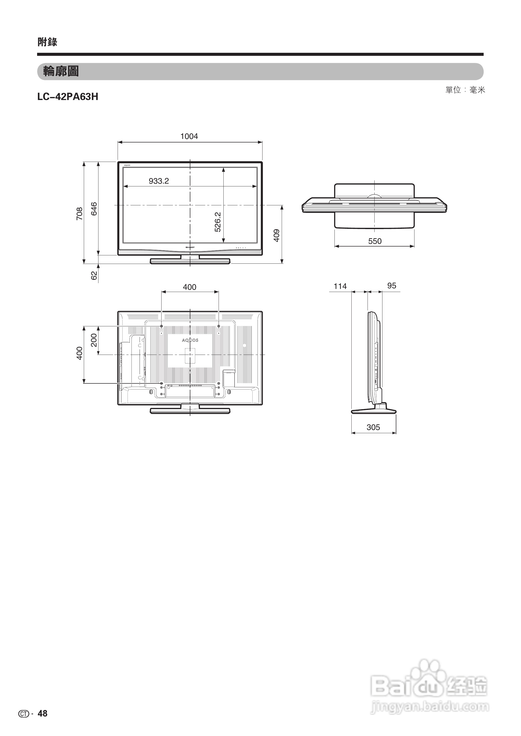 声宝LC-46PA63H型液晶电视机说明书:[5]