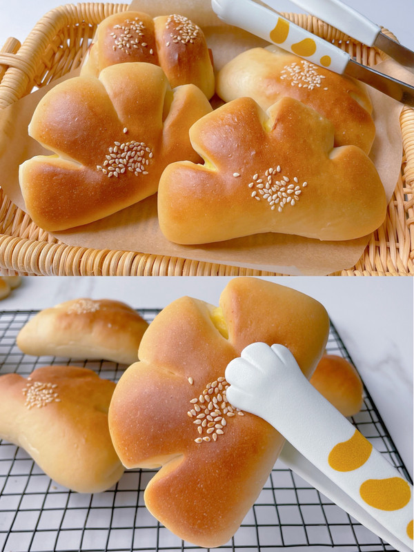 卡仕达夹馅面包