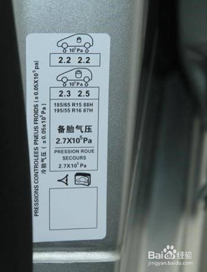 汽车轮胎充气压力表怎么看