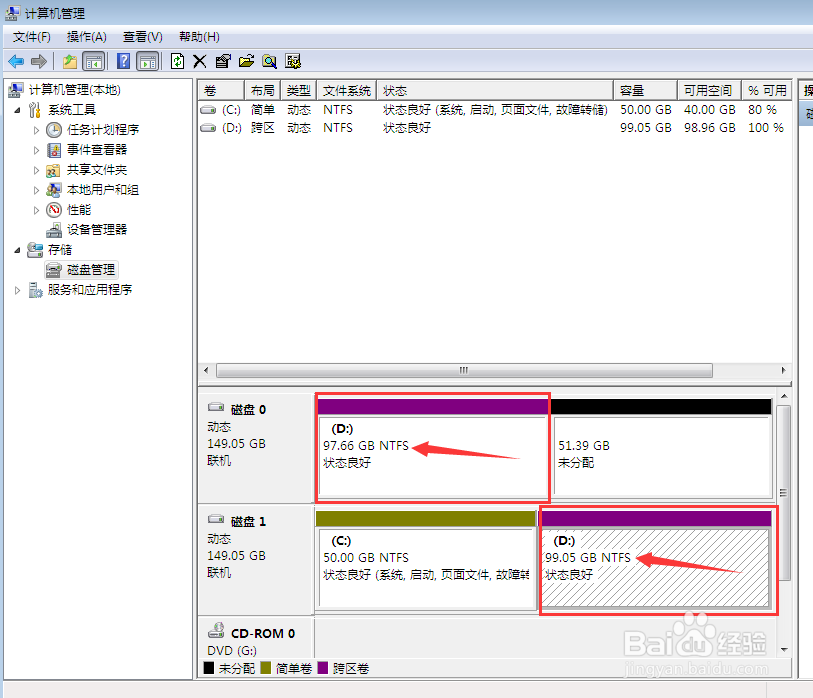 不同磁盘间的扩容教程