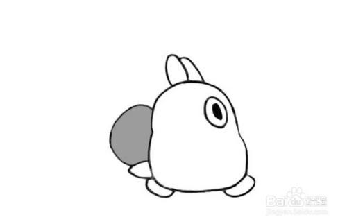 画小龙猫的儿童卡通简笔画教程