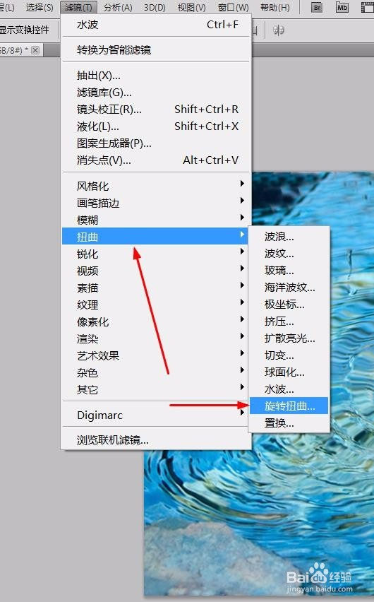 ps教程---扭曲滤镜、杂色滤镜