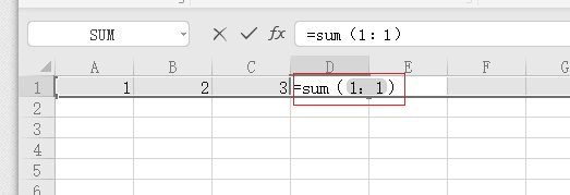 excel怎么求和一行