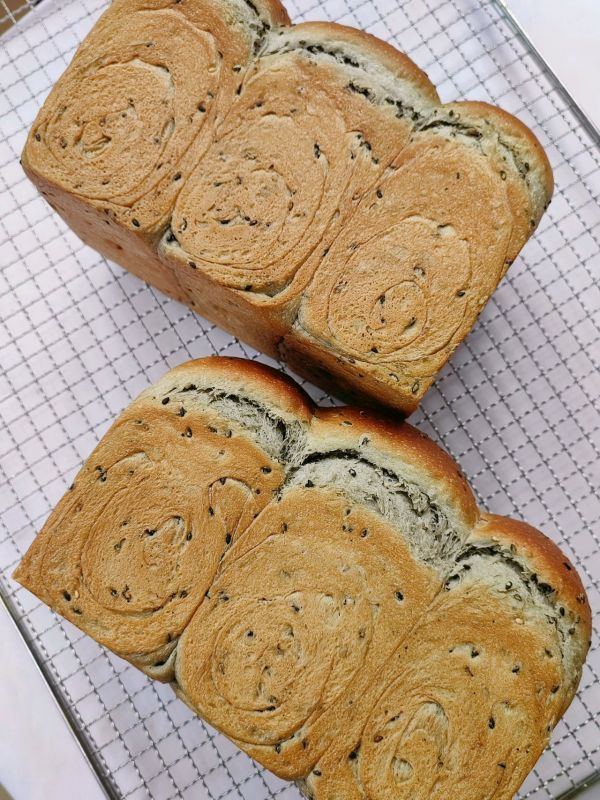 黑芝麻手撕吐司