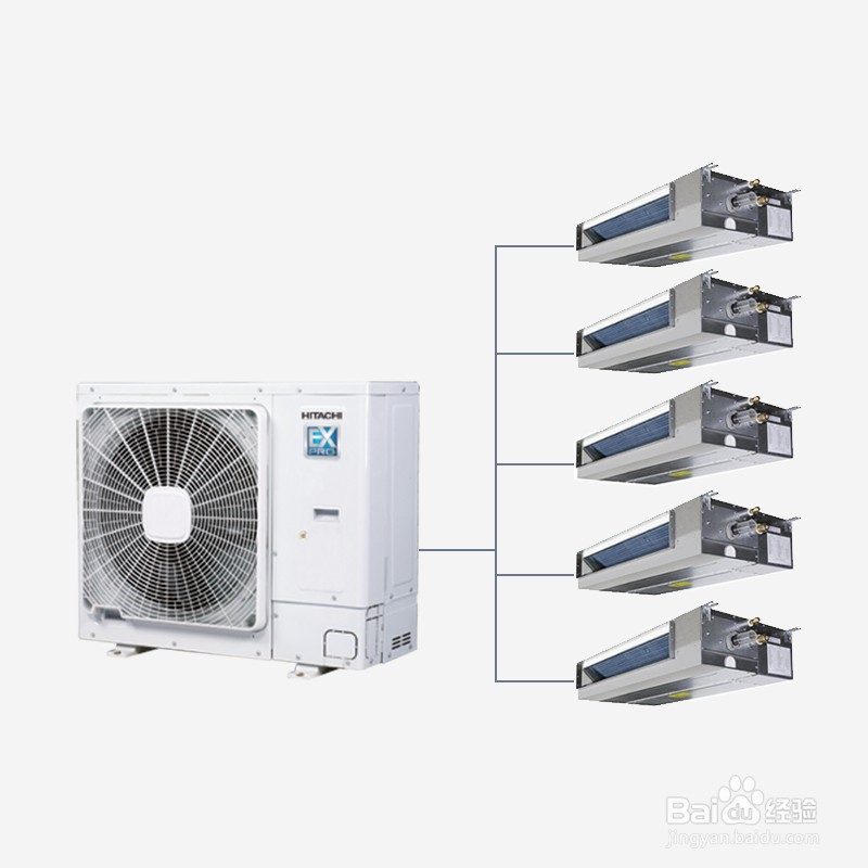 中央空调一拖五如何布管