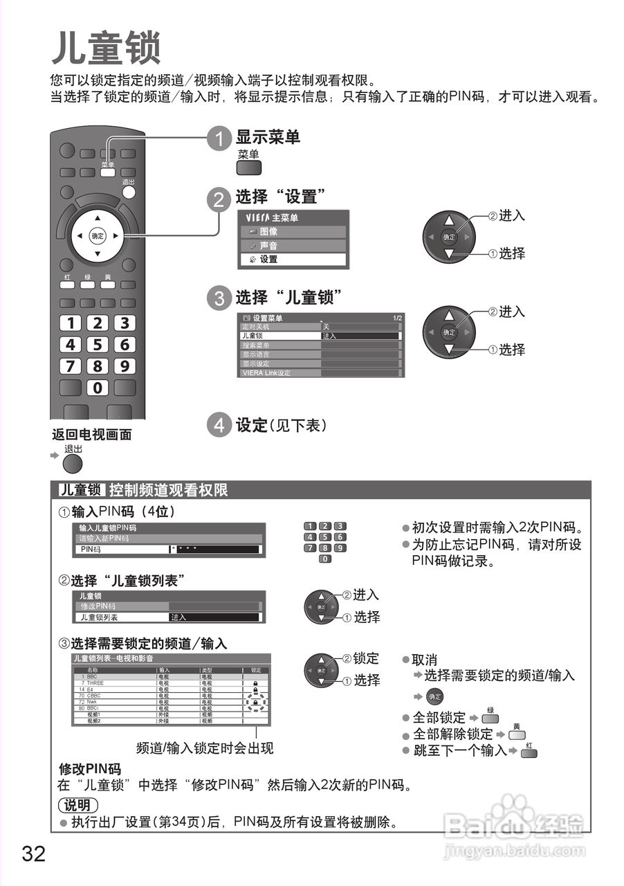 松下TH-P42S25C等离子彩电使用说明书:[4]
