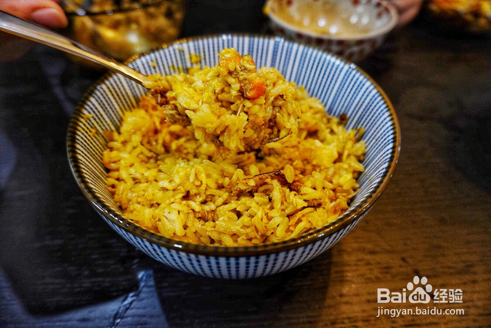 吃光光的时蟹肉饭蟹教程