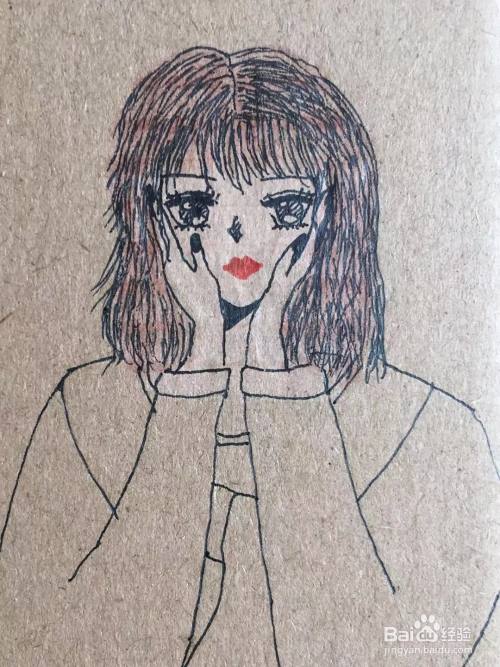 彩铅画教程之大学老师李丽