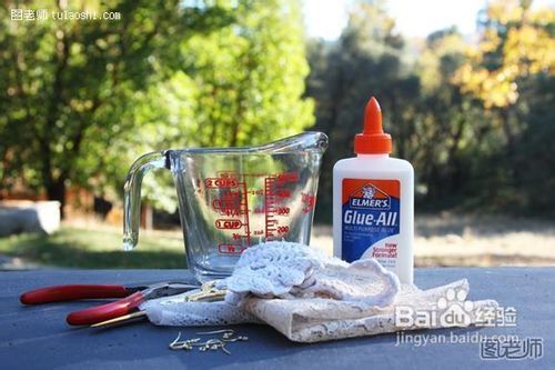 自制蕾丝花边耳环