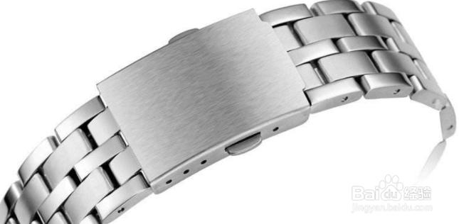 米兰钢带手表怎么调表带